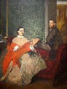 Edgar Degas Edmondo and Therese Morbilli oil painting reproduction